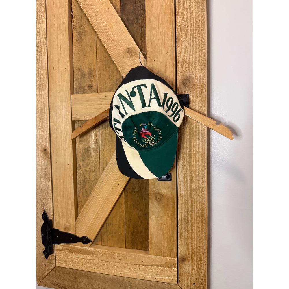 Vintage 1996 Atlanta Olympics Snapback Hat Eastport 100th Anniversary